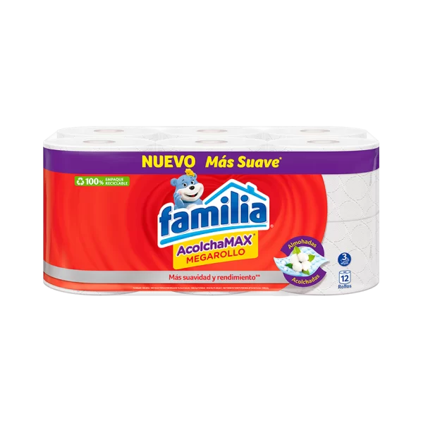 Papel Higienico Familia Megarollo x 12 Rollos